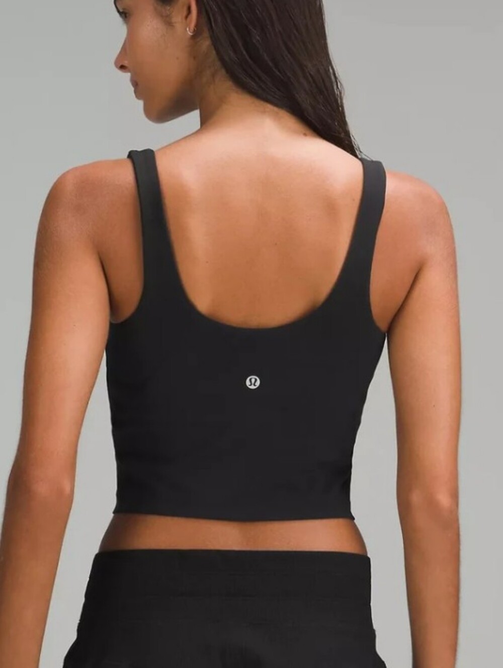 Lululemon Black Cropped Tank Top